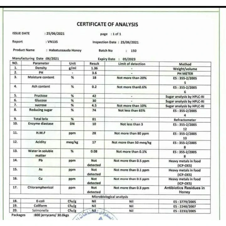 Arabina Madu Habbatussauda 100% Original Murni Grade A Habatusauda Asli Habbat habatusaudah - Image 6