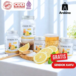 Arabina Teh Lemon Premium 100% Tanpa Gula Halal Lemon Tea