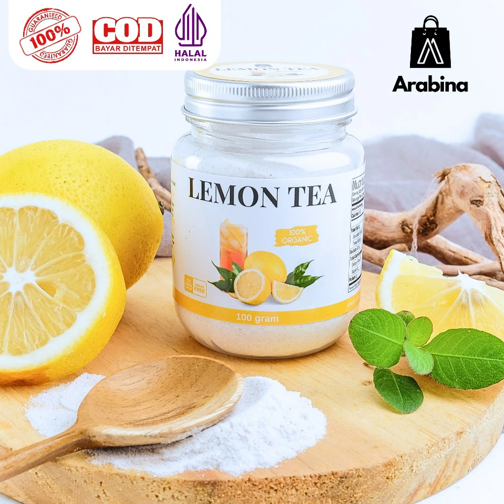 Arabina Teh Lemon Premium 100% Tanpa Gula Halal Lemon Tea - Image 6