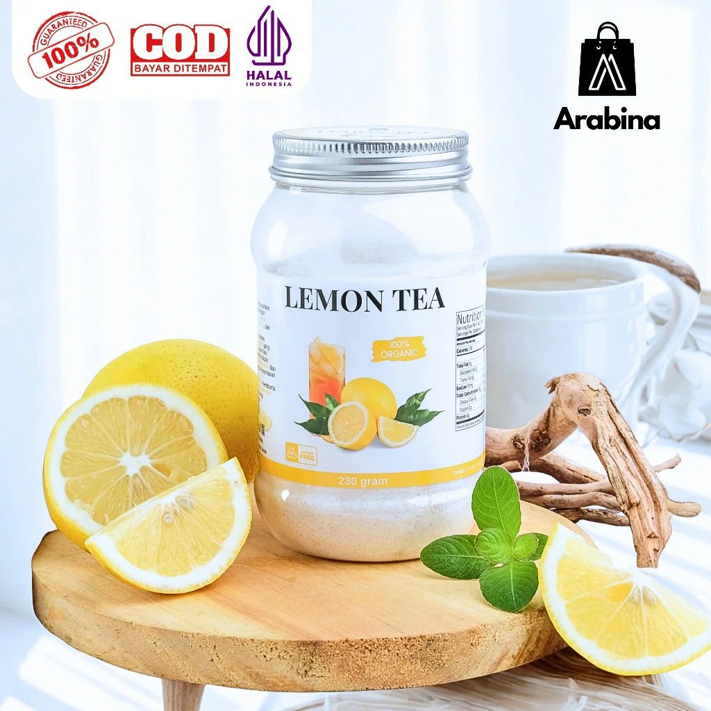 Arabina Teh Lemon Premium 100% Tanpa Gula Halal Lemon Tea - Image 8