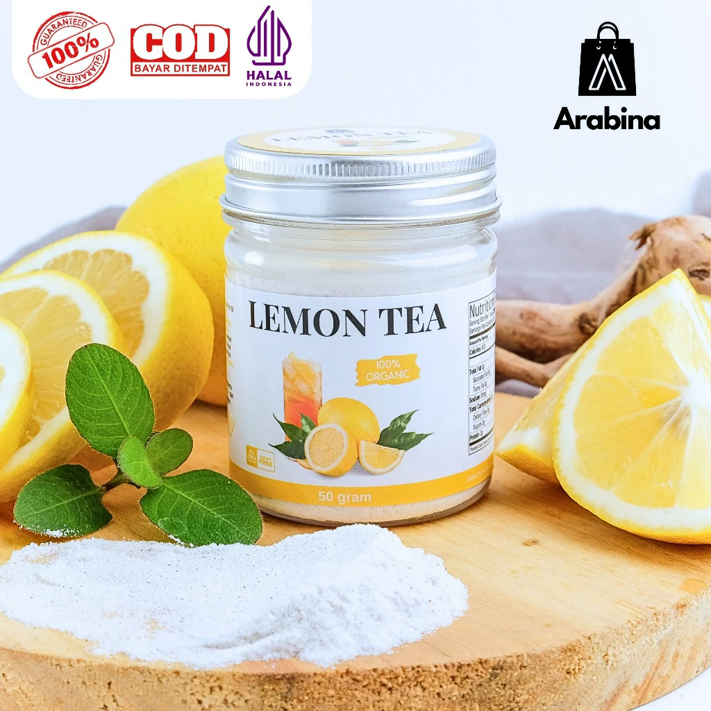 Arabina Teh Lemon Premium 100% Tanpa Gula Halal Lemon Tea - Image 5