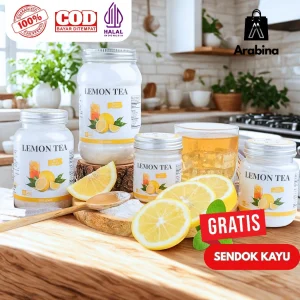 Arabina Teh Lemon 100% Premium Tanpa Gula Extract Lemon Tea Halal