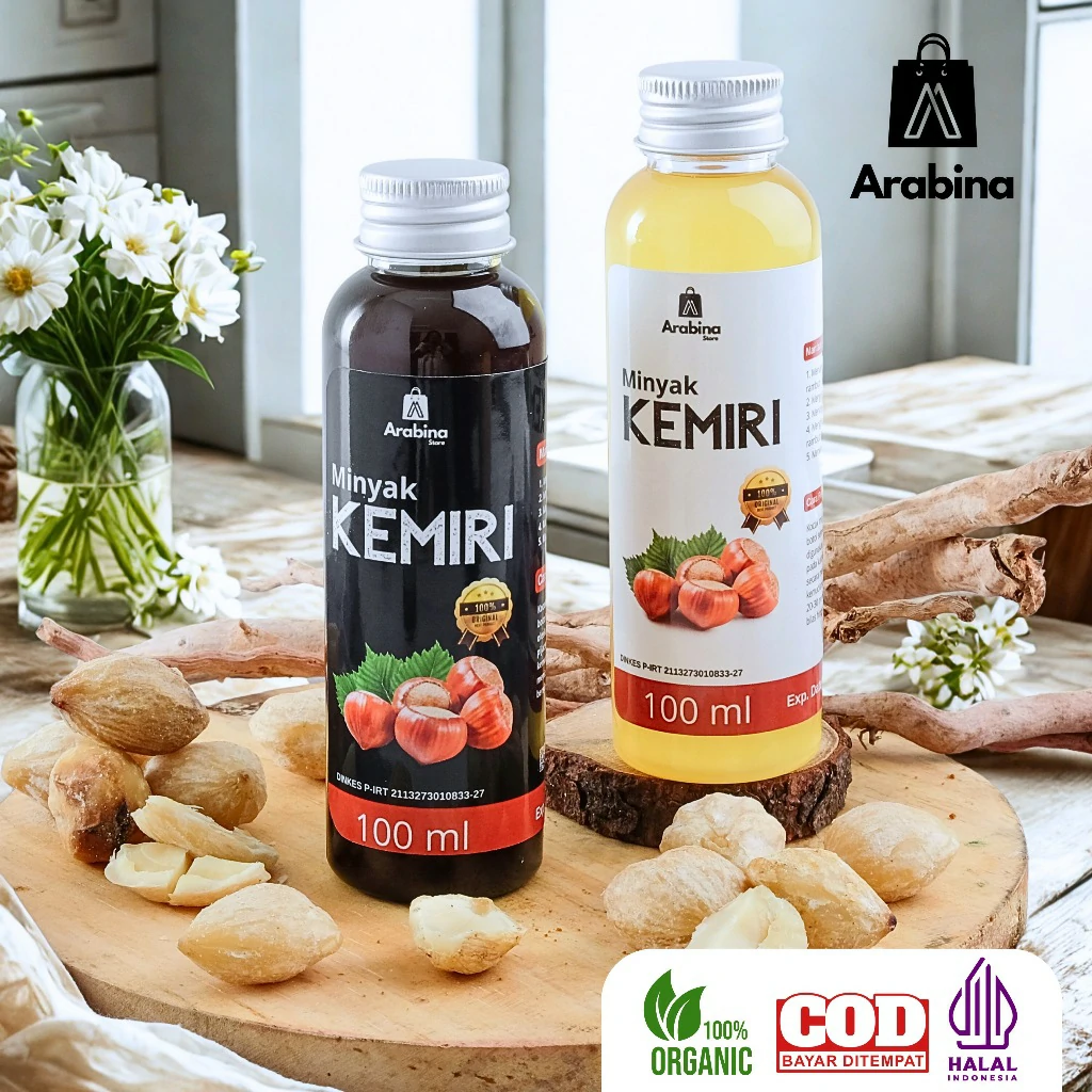 Arabina Minyak Kemiri Bakar 100% Asli Penumbuh Rambut Rontok Anti Ketombe - Image 2