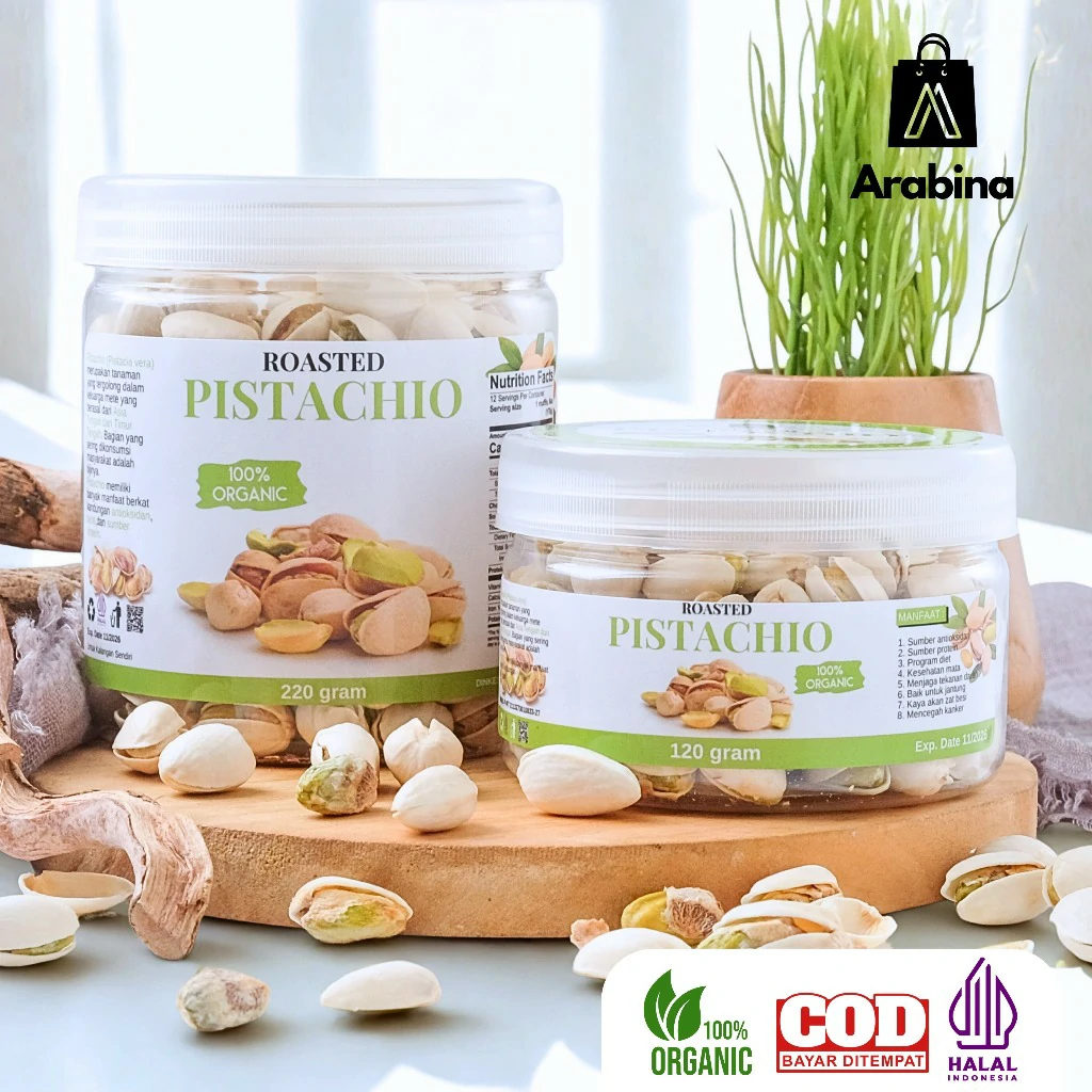 Arabina Kacang Arab Pistachio 100% Original Premium Fustuk Renyah - Image 3