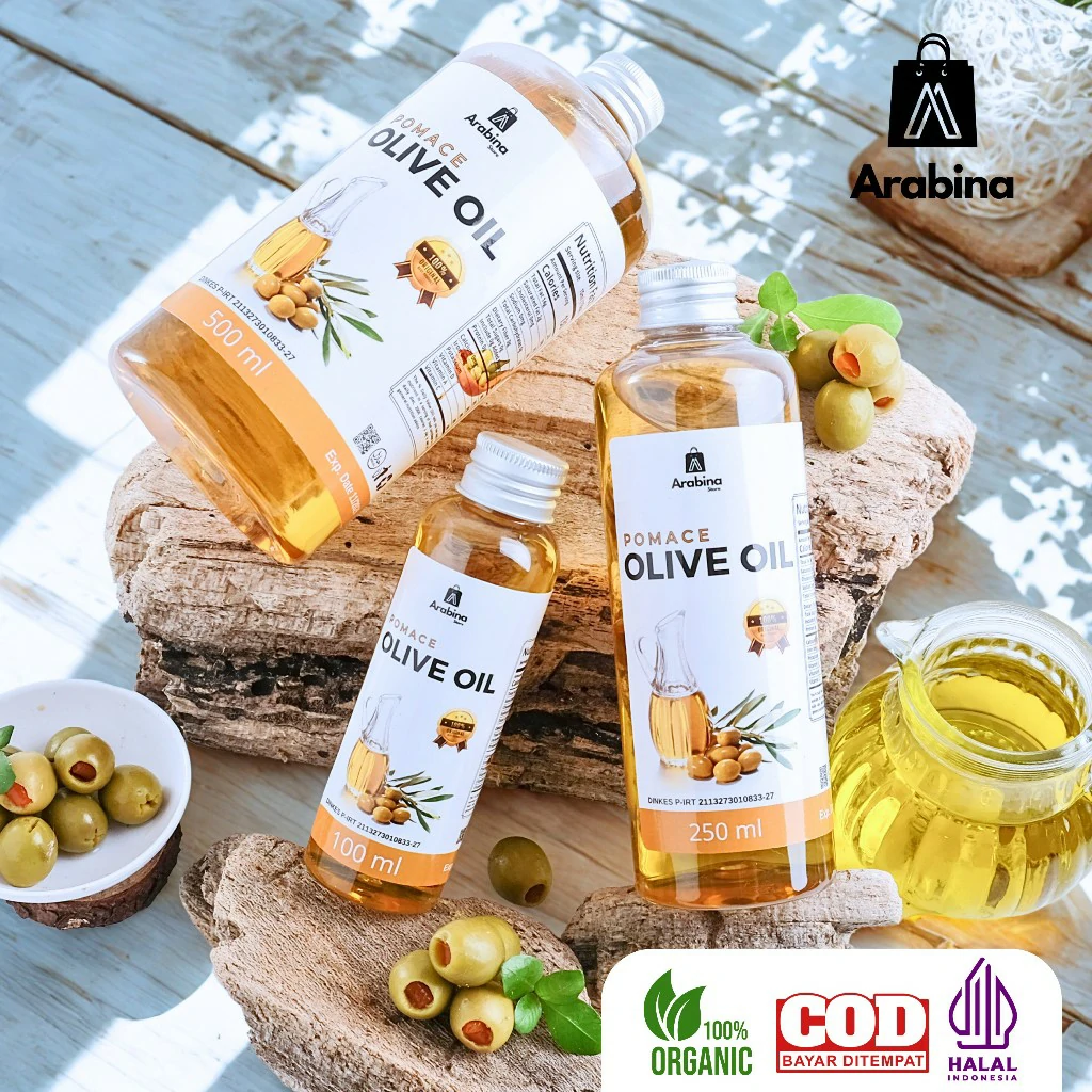 Arabina Minyak Zaitun 100% Original Organik Pomace Olive Oil Murni Untuk Menumis Memasak - Image 5