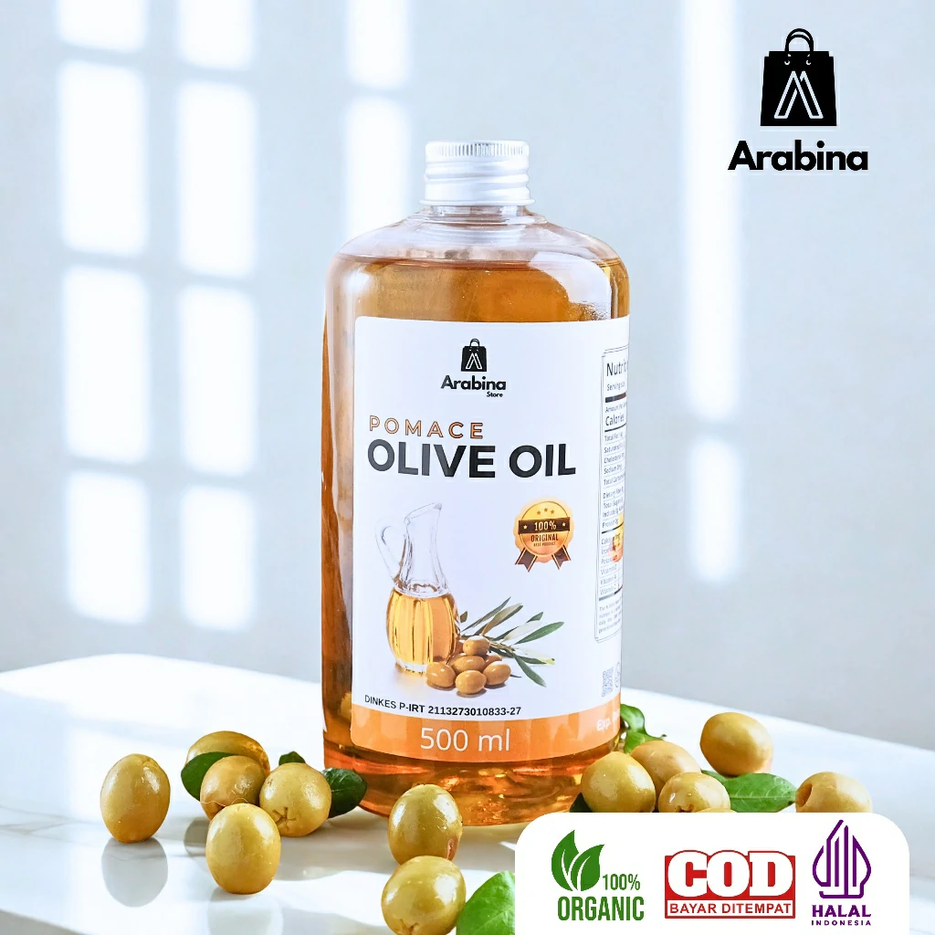 Arabina Minyak Zaitun 100% Original Organik Pomace Olive Oil Murni Untuk Menumis Memasak - Image 2