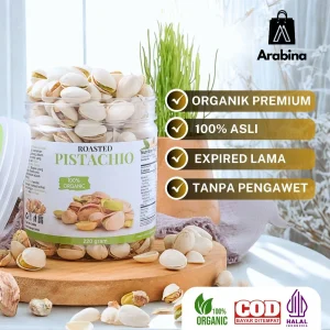 Arabina Kacang Arab Fustuk Pistachio 100% Original Premium Renyah
