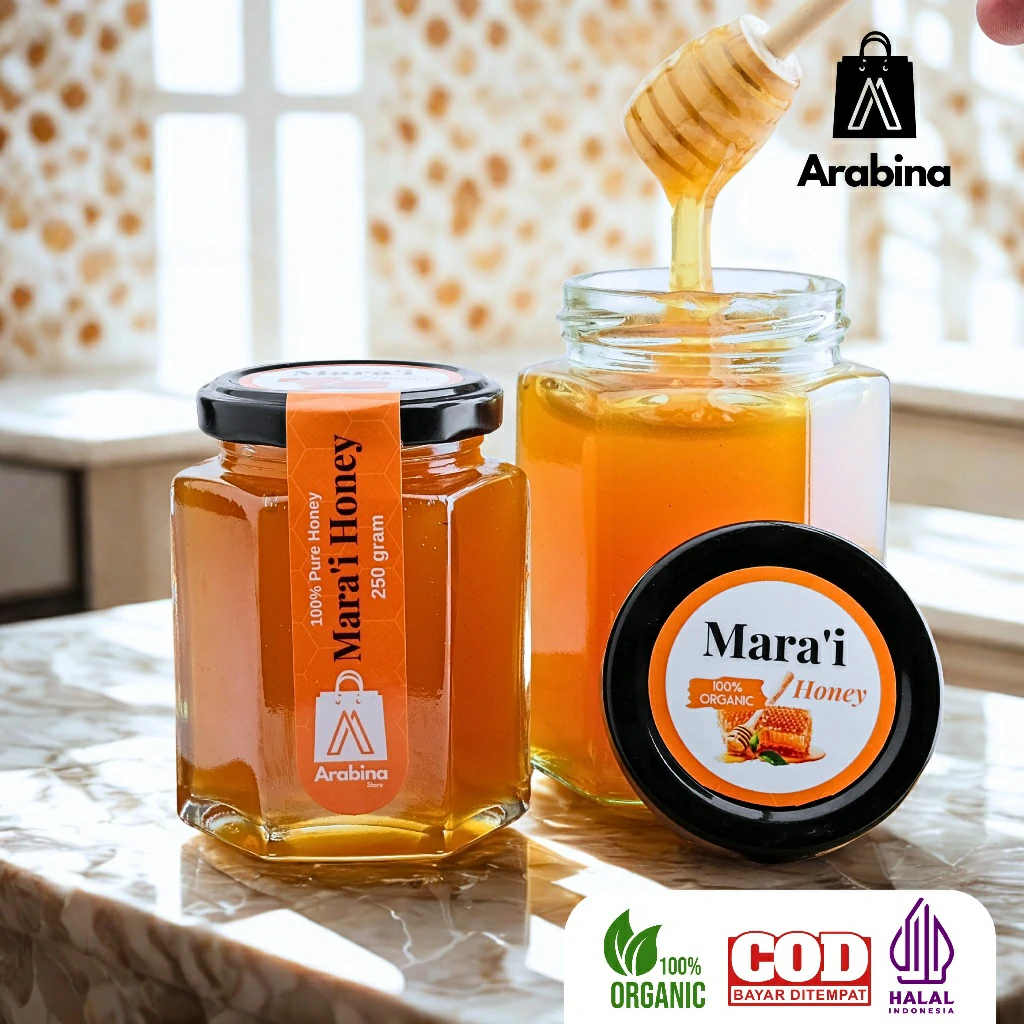 Arabina Madu Yaman Mara'i Premium Grade 1 Murni Maro'i Marai Maroi Arab Asli 100% - Image 3