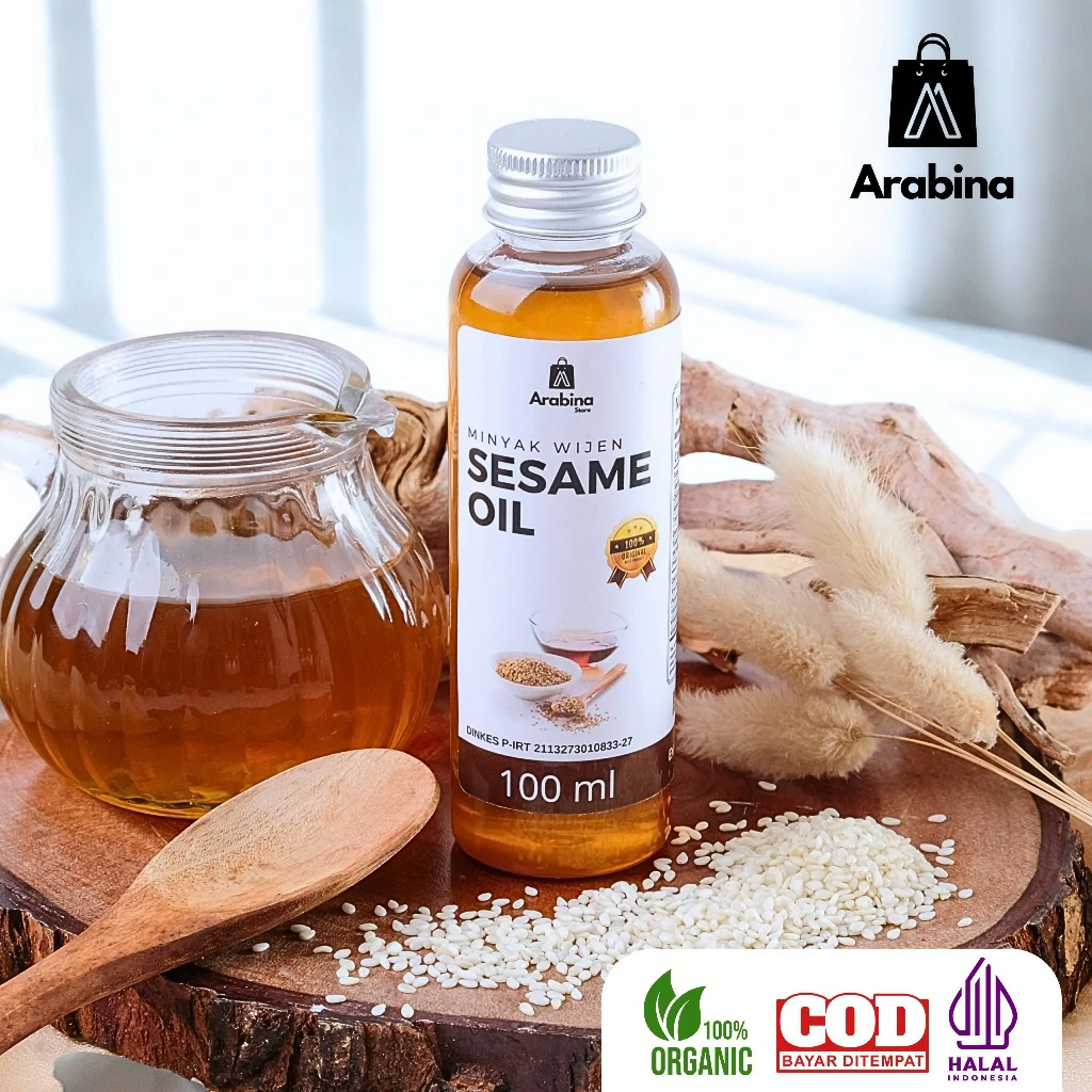 Arabina Minyak Wijen 100% Halal Organik Sesame Oil Original - Image 7