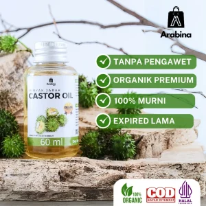 Arabina Minyak Jarak Cold Pressed 100% Original Asli Castor Oil Organic