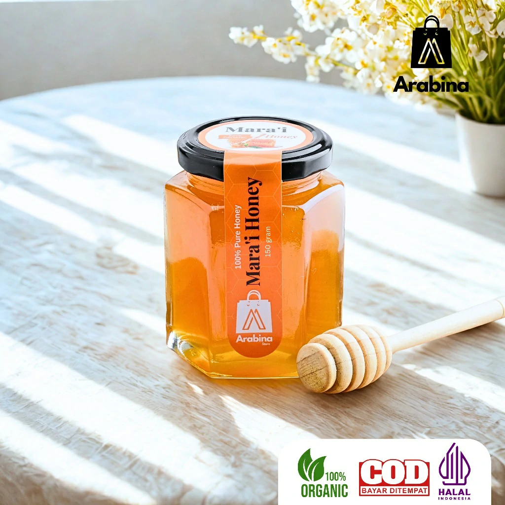 Arabina Madu Mara'i 100% Asli Yaman Marai Madu Arab Kental Kaya Manfaat - Image 6
