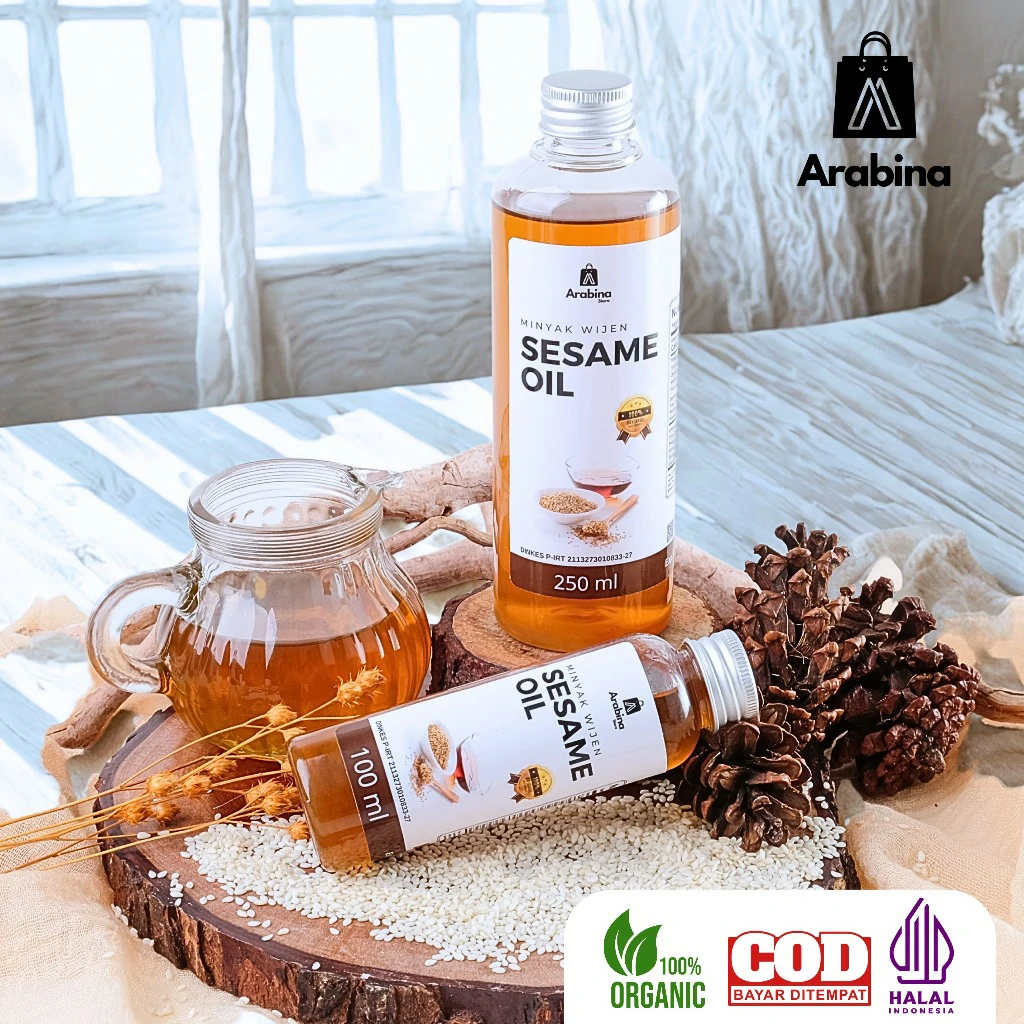 Arabina Minyak Wijen 100% Halal Organik Sesame Oil Original - Image 6
