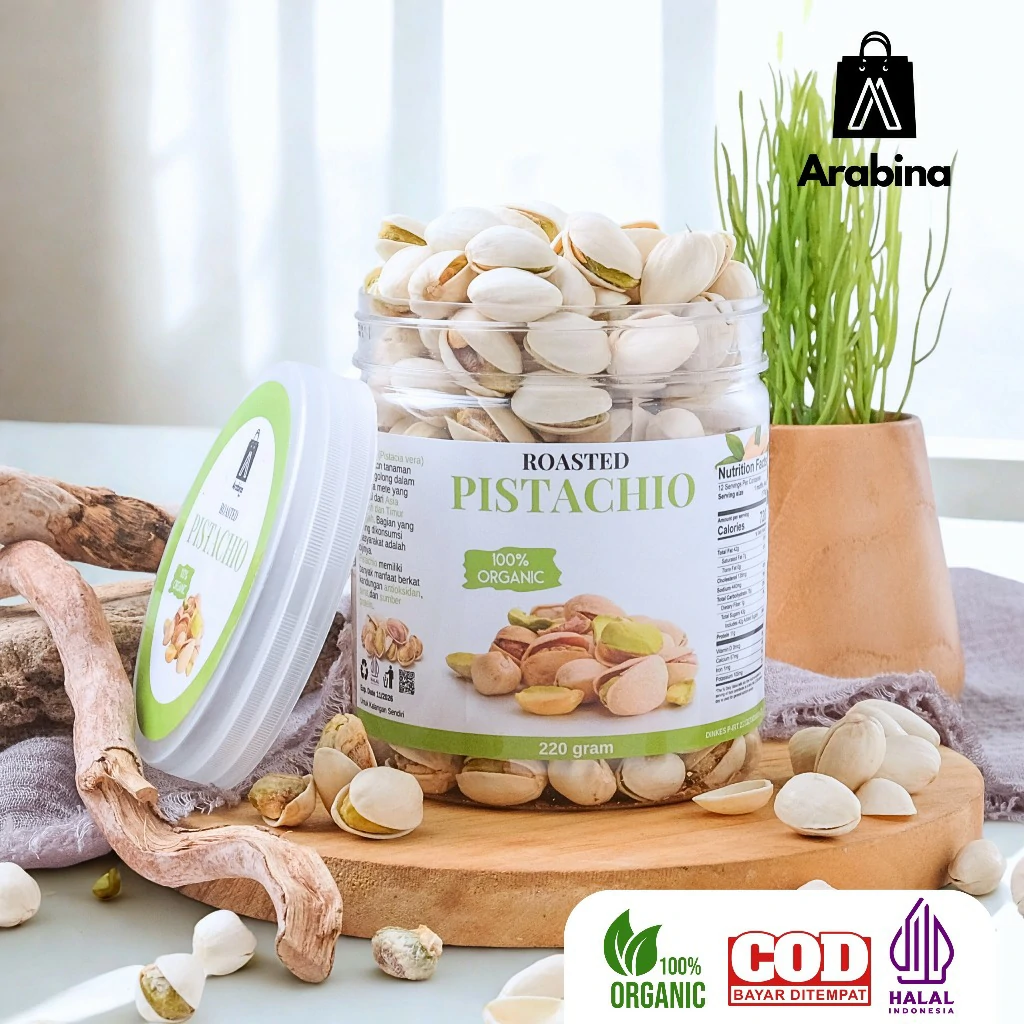 Arabina Kacang Arab Pistachio 100% Original Premium Fustuk Renyah - Image 2