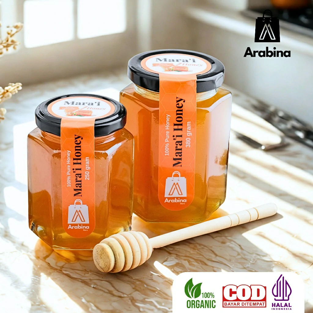 Arabina Madu Yaman Mara'i Premium Grade 1 Murni Maro'i Marai Maroi Arab Asli 100% - Image 2