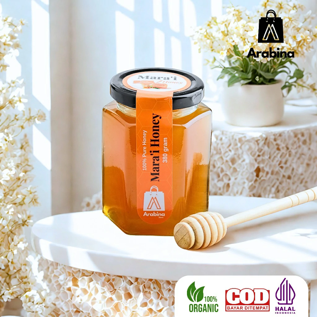 Arabina Madu Mara'i 100% Asli Yaman Marai Madu Arab Kental Kaya Manfaat - Image 9