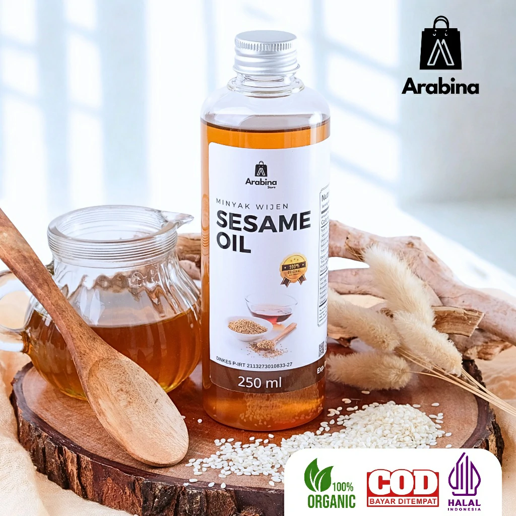Arabina Minyak Wijen 100% Halal Organik Sesame Oil Original - Image 8