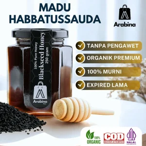 Arabina Madu Habbatussauda 100% Asli Baik Untuk Promil