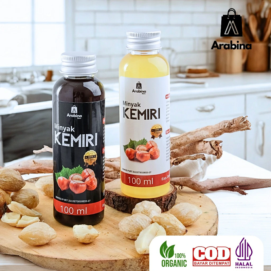 Arabina Minyak Kemiri Bakar 100% Asli Penumbuh Rambut Rontok Anti Ketombe - Image 3