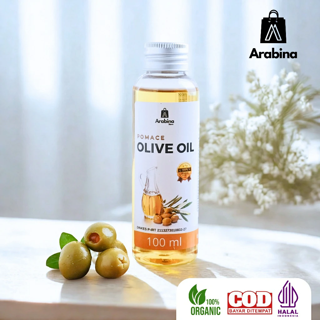 Arabina Minyak Zaitun 100% Original Organik Pomace Olive Oil Murni Untuk Menumis Memasak - Image 6