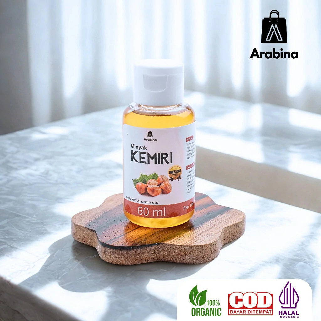 Arabina Minyak Kemiri Bakar 100% Asli Penumbuh Rambut Rontok Anti Ketombe - Image 8
