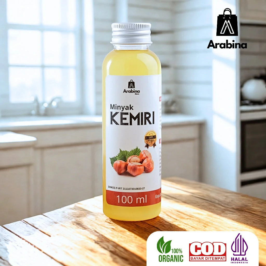 Arabina Minyak Kemiri Bakar 100% Asli Penumbuh Rambut Rontok Anti Ketombe - Image 4