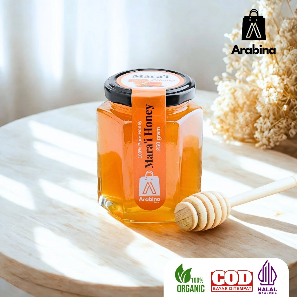 Arabina Madu Mara'i 100% Asli Yaman Marai Madu Arab Kental Kaya Manfaat - Image 7