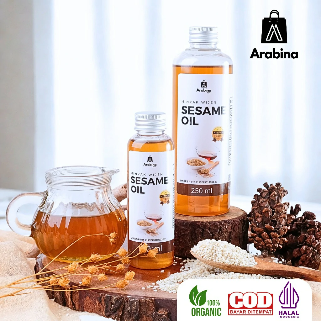Arabina Minyak Wijen 100% Halal Organik Sesame Oil Original - Image 5