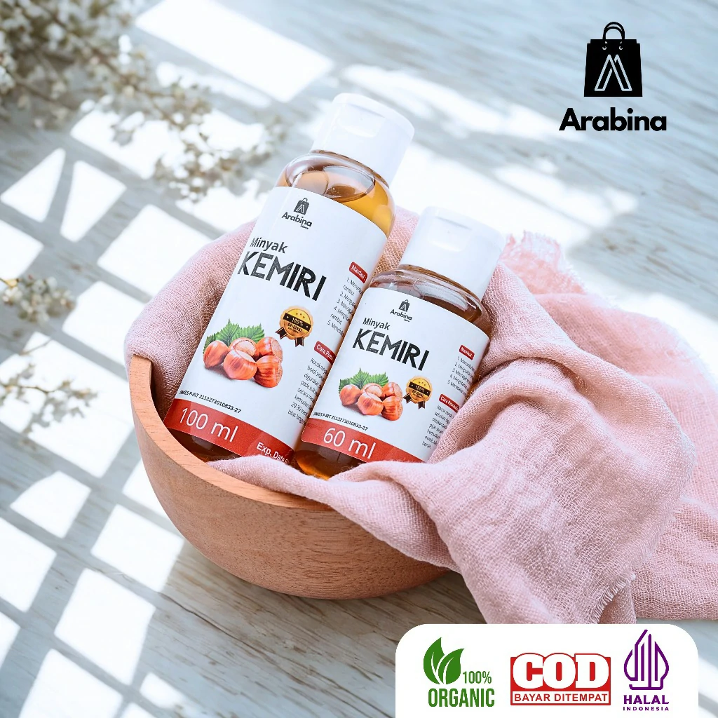 Arabina Minyak Kemiri Bakar 100% Asli Penumbuh Rambut Rontok Anti Ketombe - Image 6