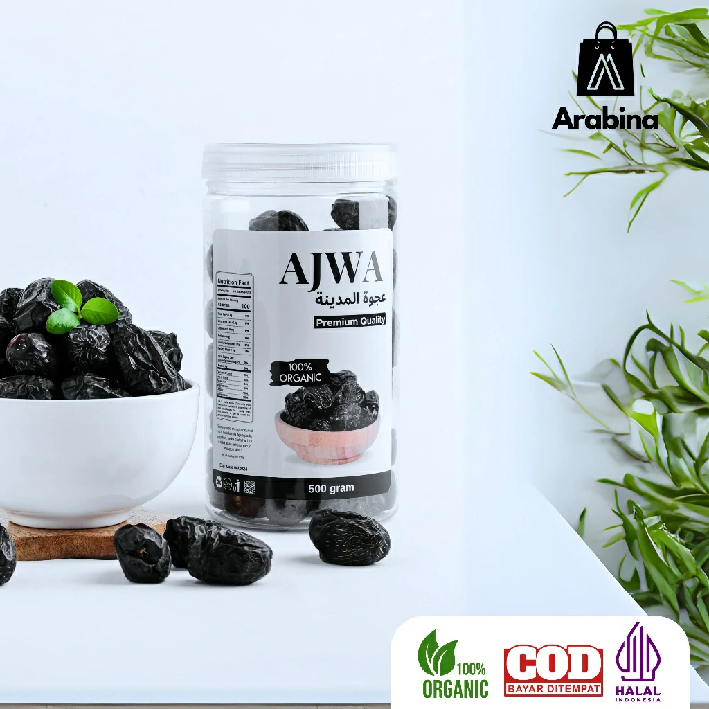 Arabina Kurma Ajwa 100% Premium Original Azwa Madinah Legit Lembut - Image 3