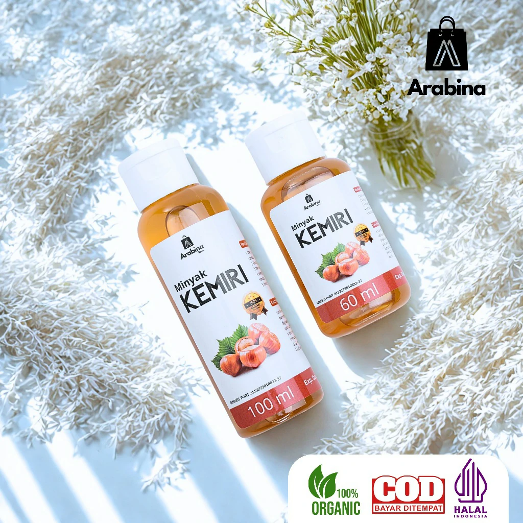 Arabina Minyak Kemiri Bakar 100% Asli Penumbuh Rambut Rontok Anti Ketombe - Image 7