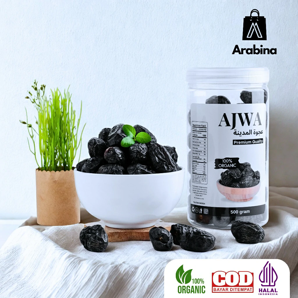 Arabina Kurma Ajwa 100% Premium Original Azwa Madinah Legit Lembut - Image 8