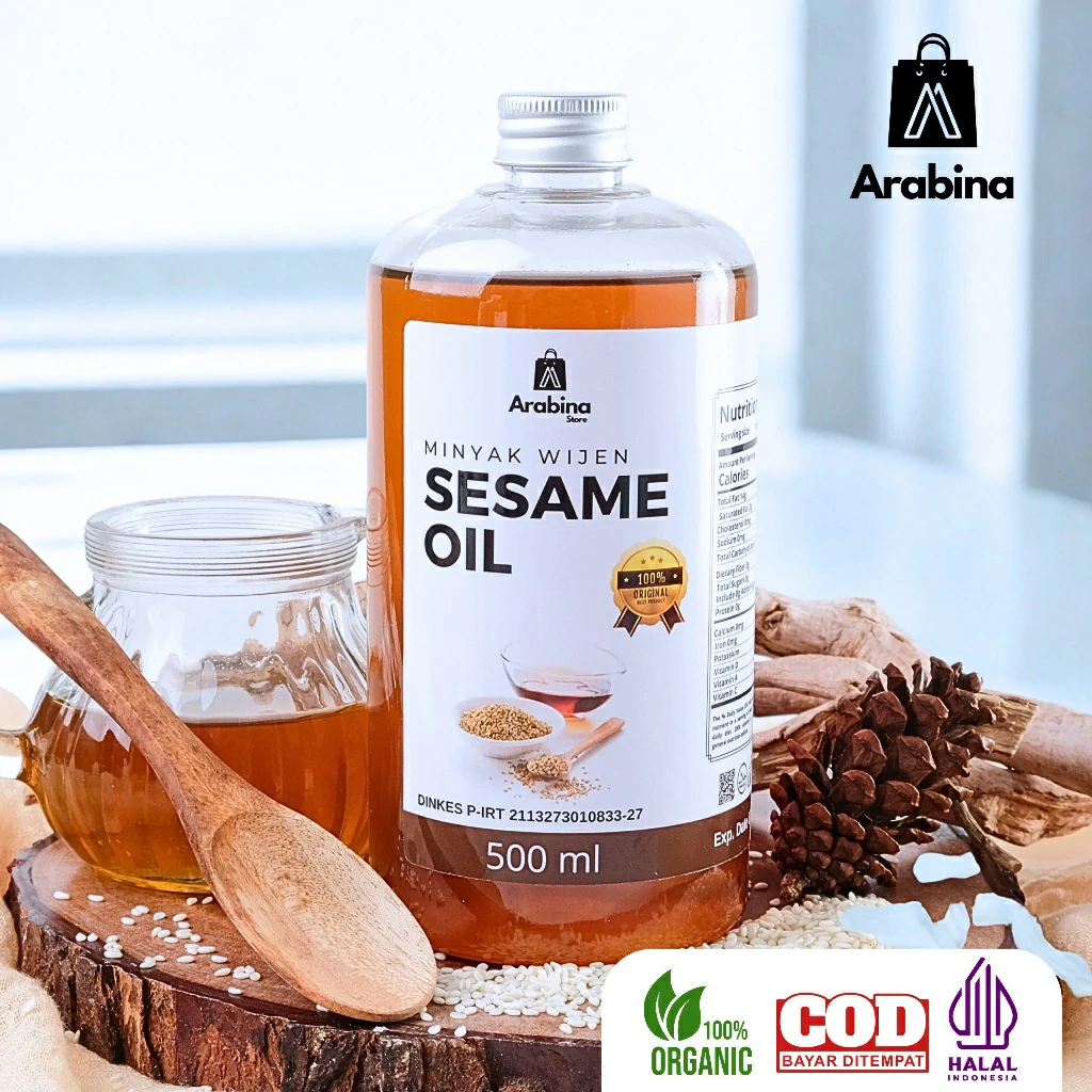 Arabina Minyak Wijen 100% Halal Organik Sesame Oil Original - Image 9