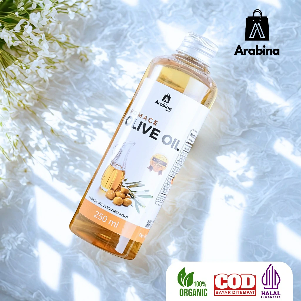Arabina Minyak Zaitun 100% Original Organik Pomace Olive Oil Murni Untuk Menumis Memasak - Image 7