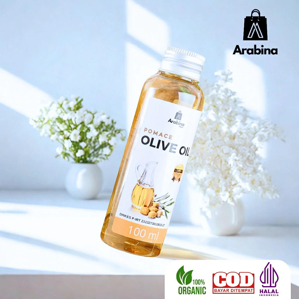 Arabina Minyak Zaitun 100% Asli Organik Pomace Olive Oil Untuk Memasak Menumis Menggoreng - Image 9