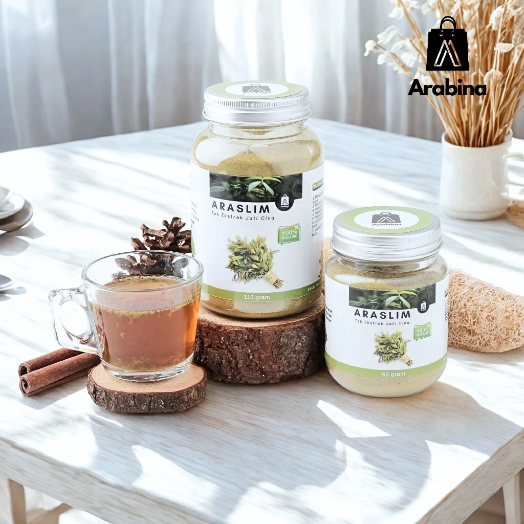Araslim Ekstrak Daun Jati Cina 100% Original Organik Premium Kapsul Pelangsing Badan Pria Wanita - Image 7
