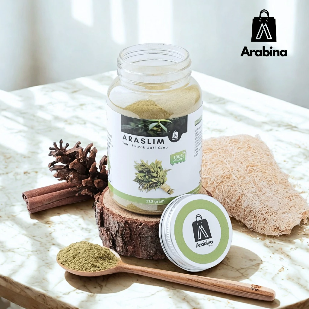 Araslim Ekstrak Daun Jati Cina 100% Original Organik Premium Kapsul Pelangsing Badan Pria Wanita - Image 8