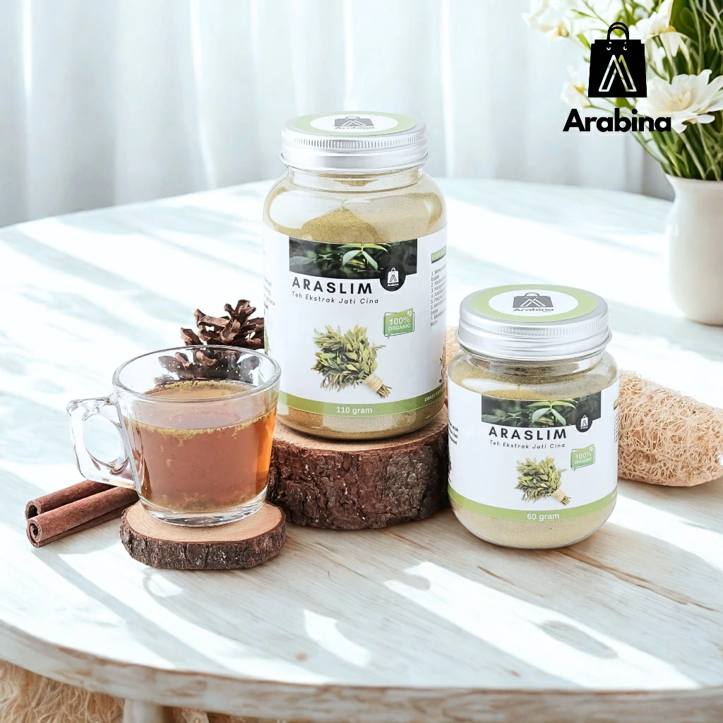 Araslim Ekstrak Daun Jati Cina 100% Original Organik Premium Kapsul Pelangsing Badan Pria Wanita - Image 6