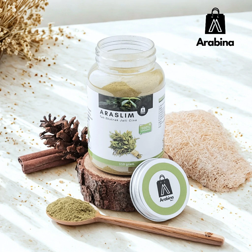Araslim Ekstrak Daun Jati Cina 100% Original Organik Premium Kapsul Pelangsing Badan Pria Wanita - Image 9