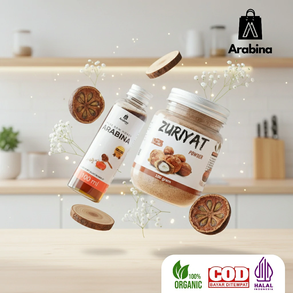 Arabina Paket Herbal Promil Serbuk Zuriat 100% Murni Original - Image 4