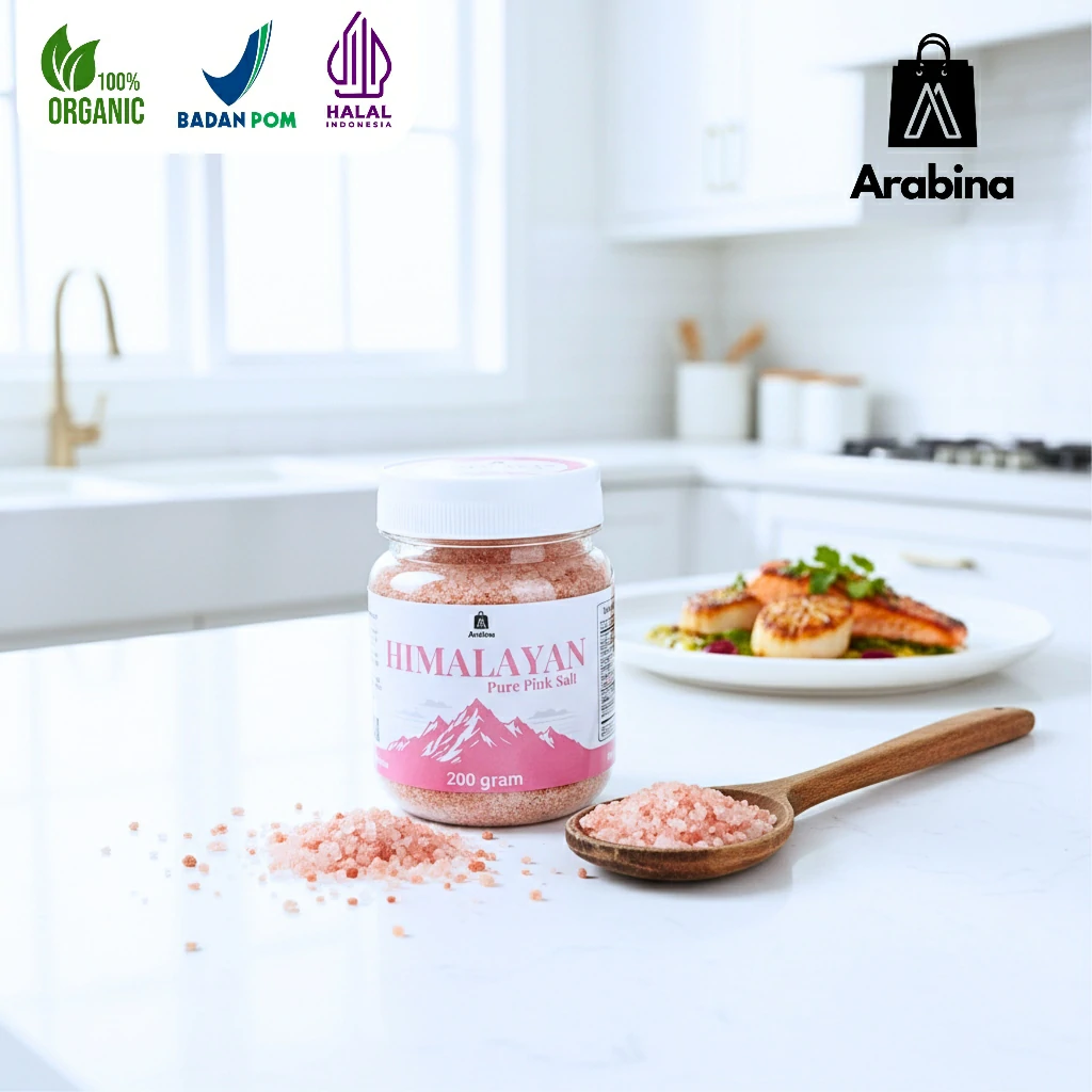 Arabina Garam Himalaya 100% Asli 500 gram Himalayan Salt Original Untuk Diet Sehat Mpasi - Image 9