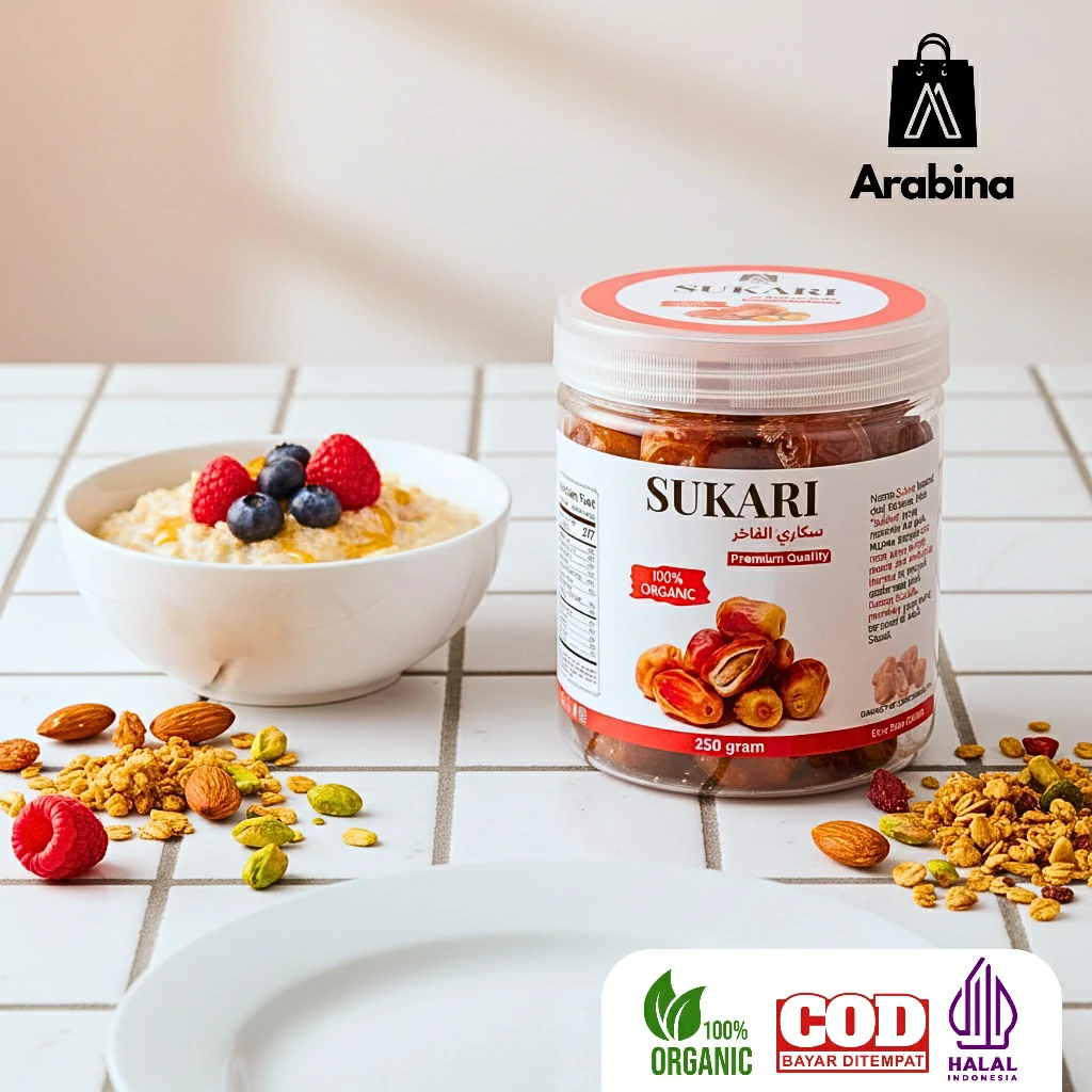 Arabina Kurma Sukkari 100% Lembut Legit Asli Premium Sukari Dates Original - Image 3