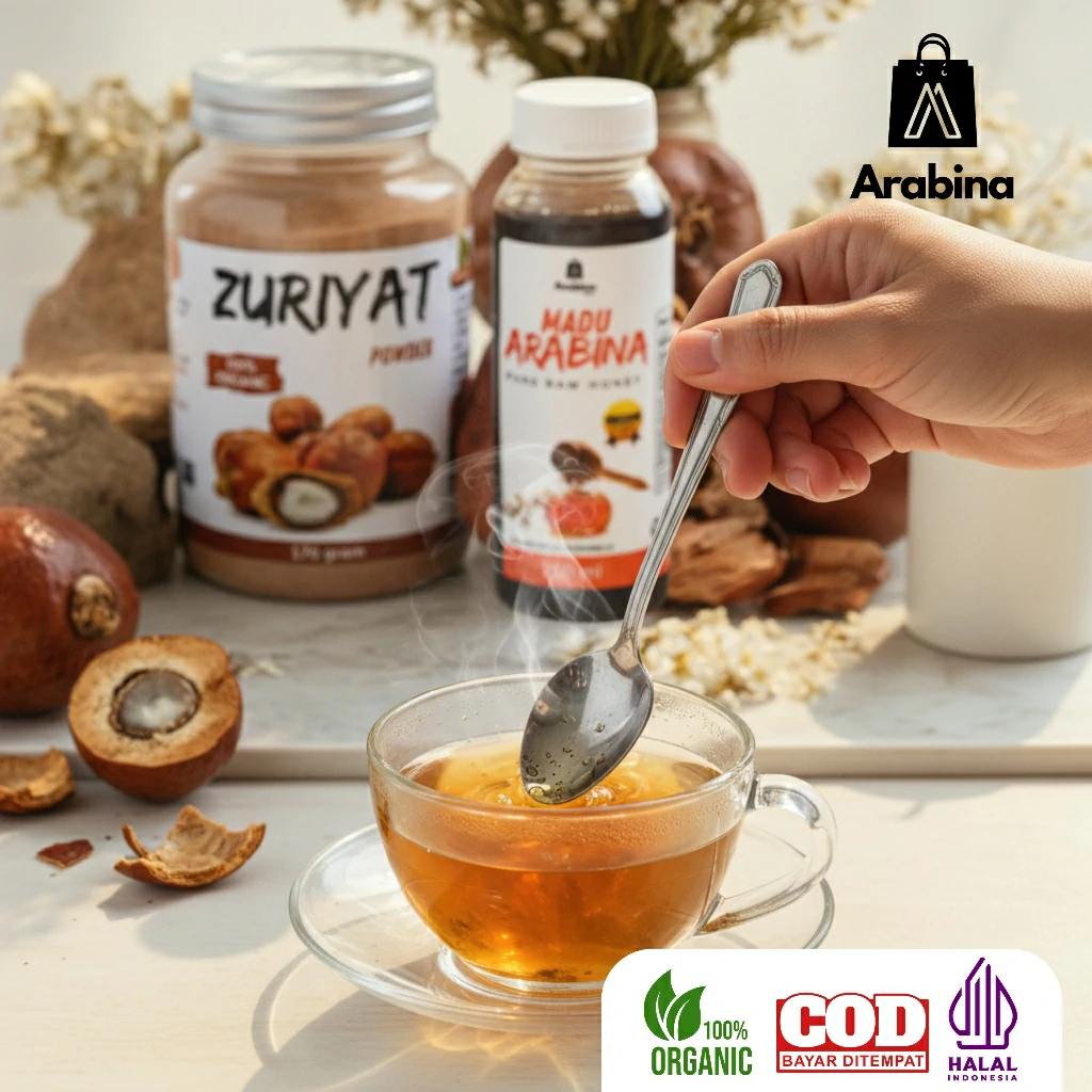 Arabina Paket Herbal Promil Serbuk Zuriat 100% Murni Original - Image 6