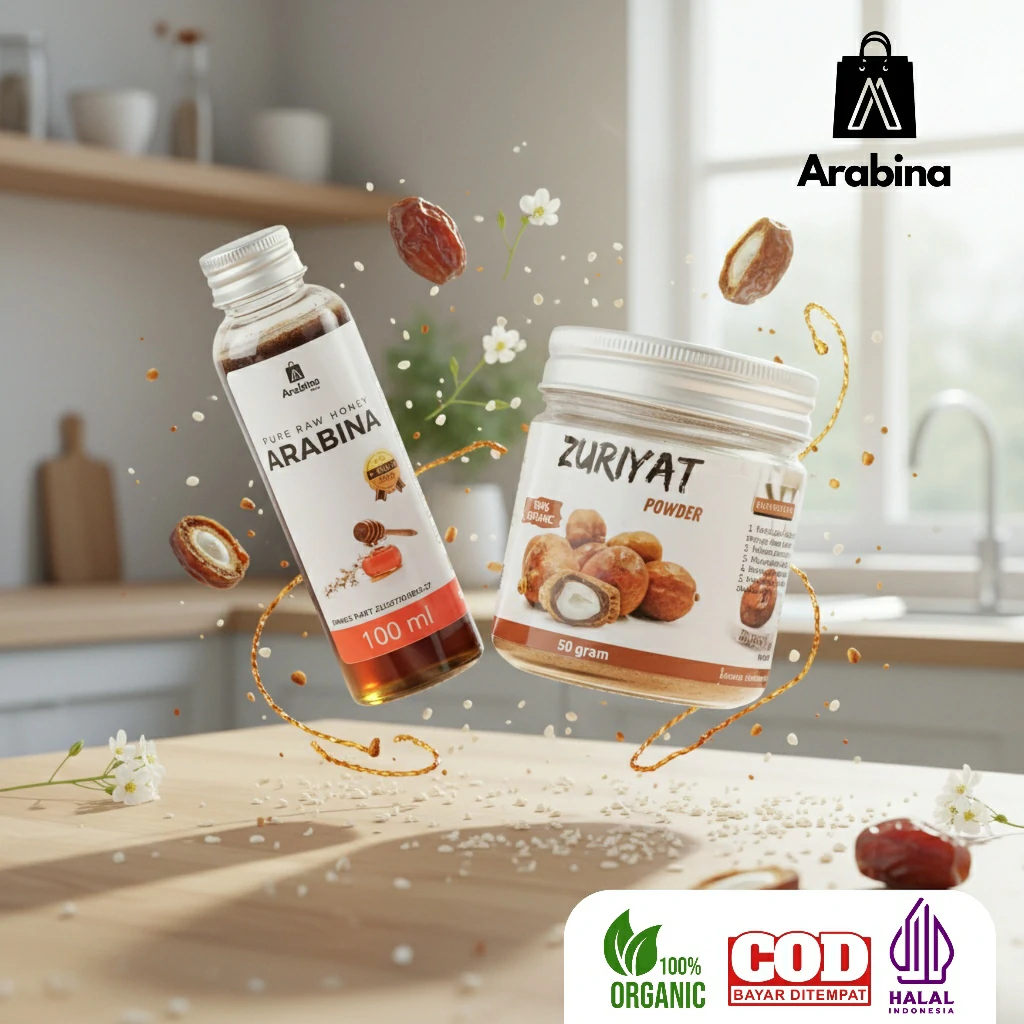 Arabina Paket Promil Serbuk Zuriat 100% Asli Herbal Zuriyat Tanpa Campuran - Image 3