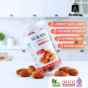 Arabina Kurma Sukkari 100% Lembut Legit Asli Premium Sukari Dates Original