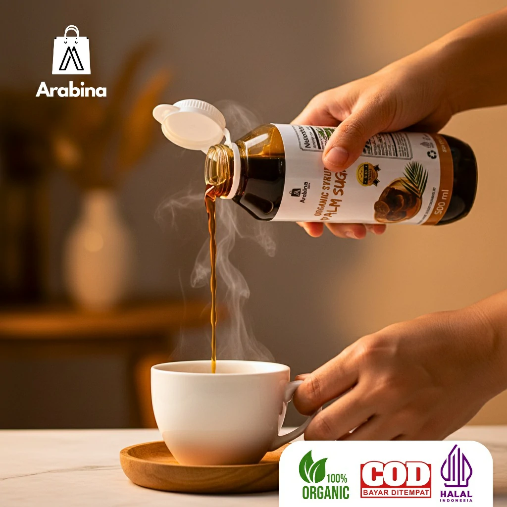 Arabina Gula Aren Cair Bubuk Asli 100% Untuk Kopi Palm Sugar Bubuk - Image 4