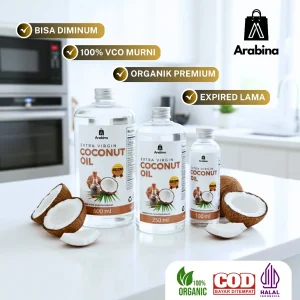 Arabina VCO 100% Original Premium Organik Extra Virgin Coconut Oil Minyak Kelapa