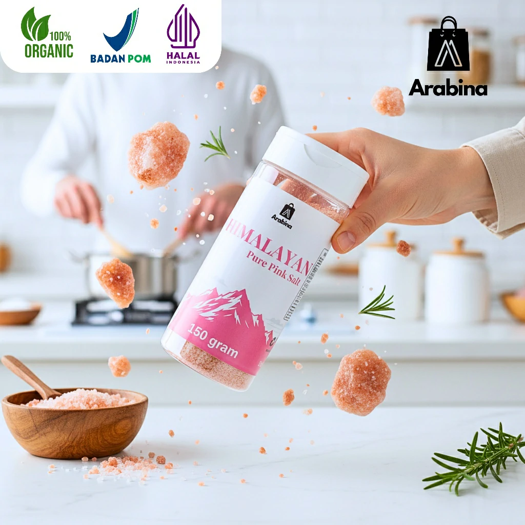 Arabina Garam Himalaya Original 100% Untuk Mpasi Dan Kebutuhan Memasak Himayan Pink Salt - Image 9
