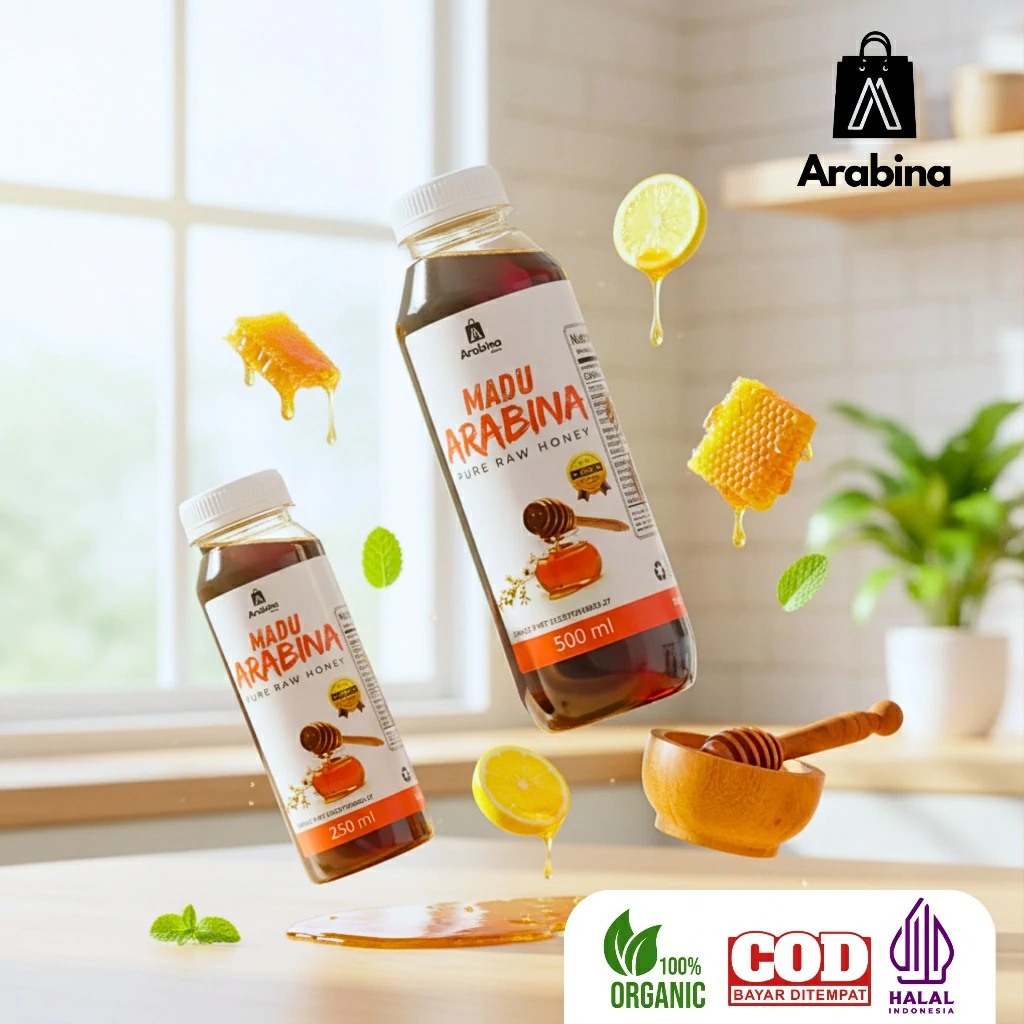 Arabina Madu Asli Murni 100% Tanpa Campuran Pure Raw Honey - Image 7