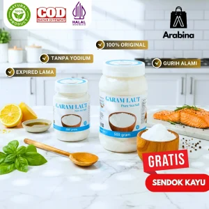 Arabina Garam Laut Alami 100% Original Premium Mpasi Tanpa Pengawet