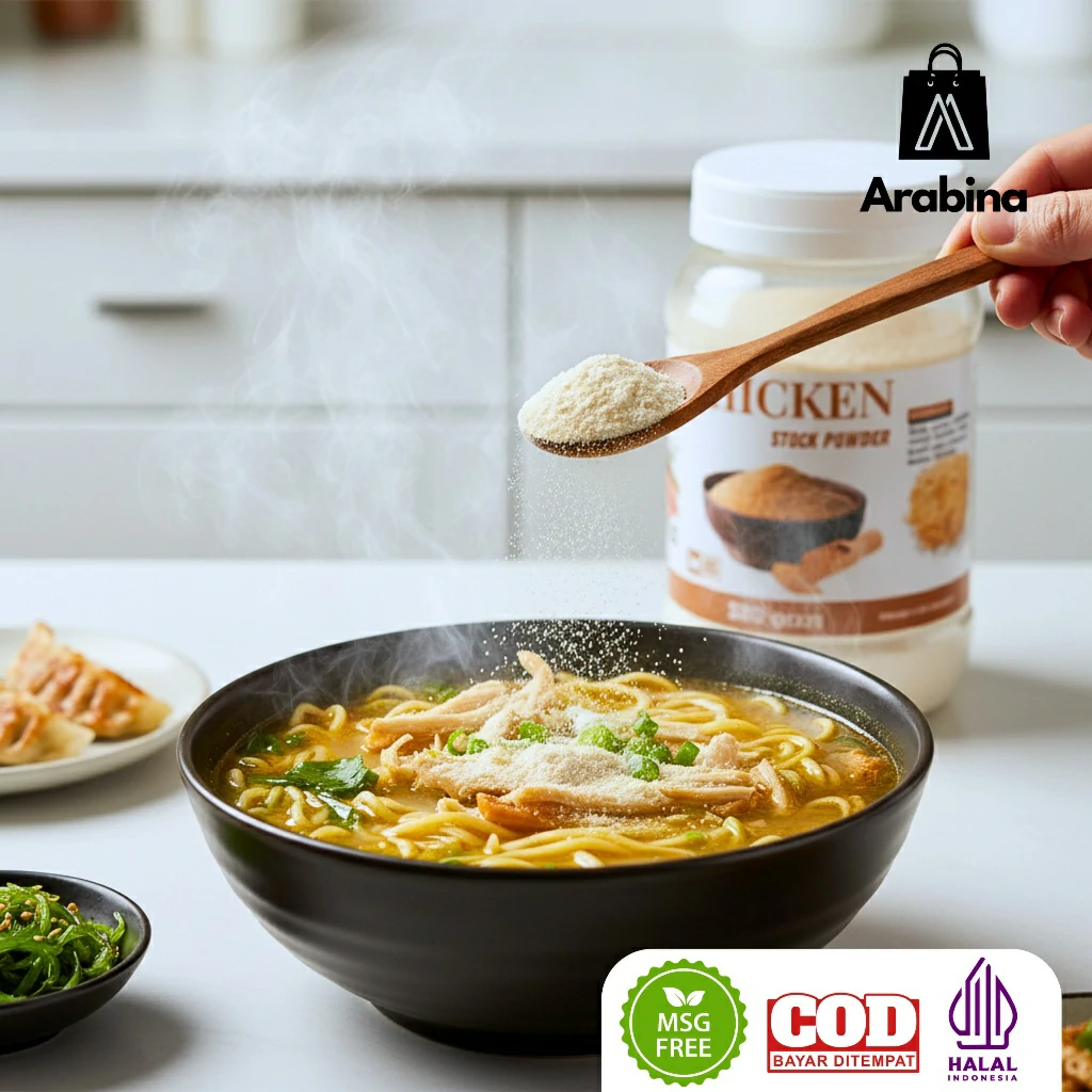 Arabina Kaldu Ayam bubuk 100% Halal Non MSG Penyedap Rasa Masakan Chicken Stock Seasoning Powder - Image 6
